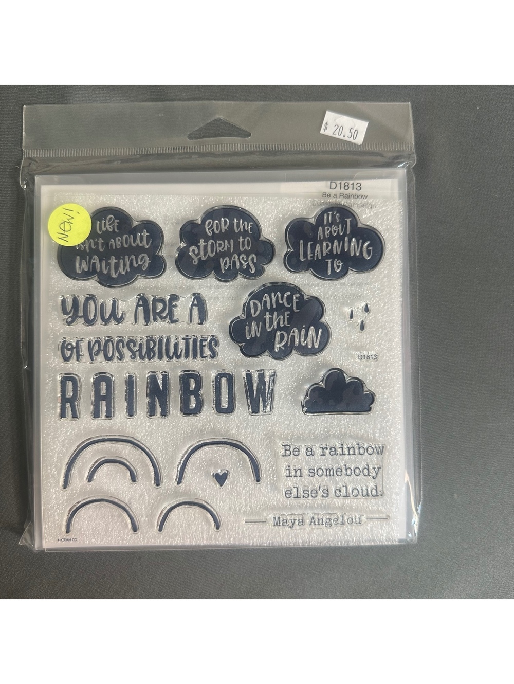 Close To My Heart D1813 Be A Rainbow Acrylic Stamp Set